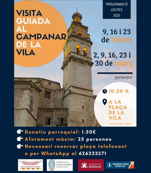 Visites guiades al Campanar de la Vila d'Ontinyent