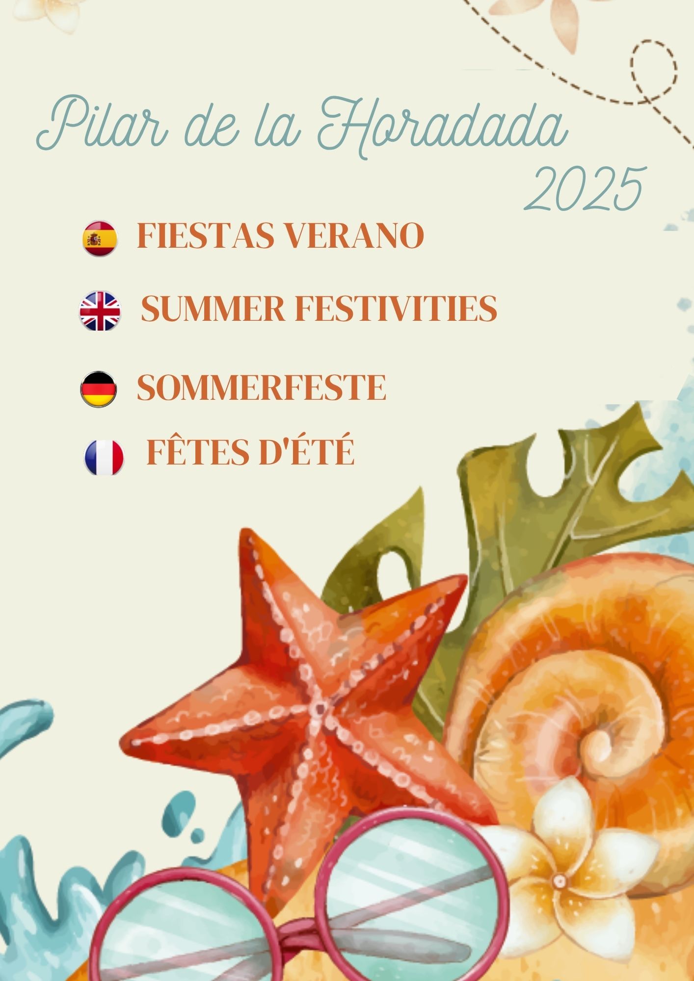PROGRAMA DE FIESTAS DE VERANO 2025 EN PILAR DE LA HORADADA