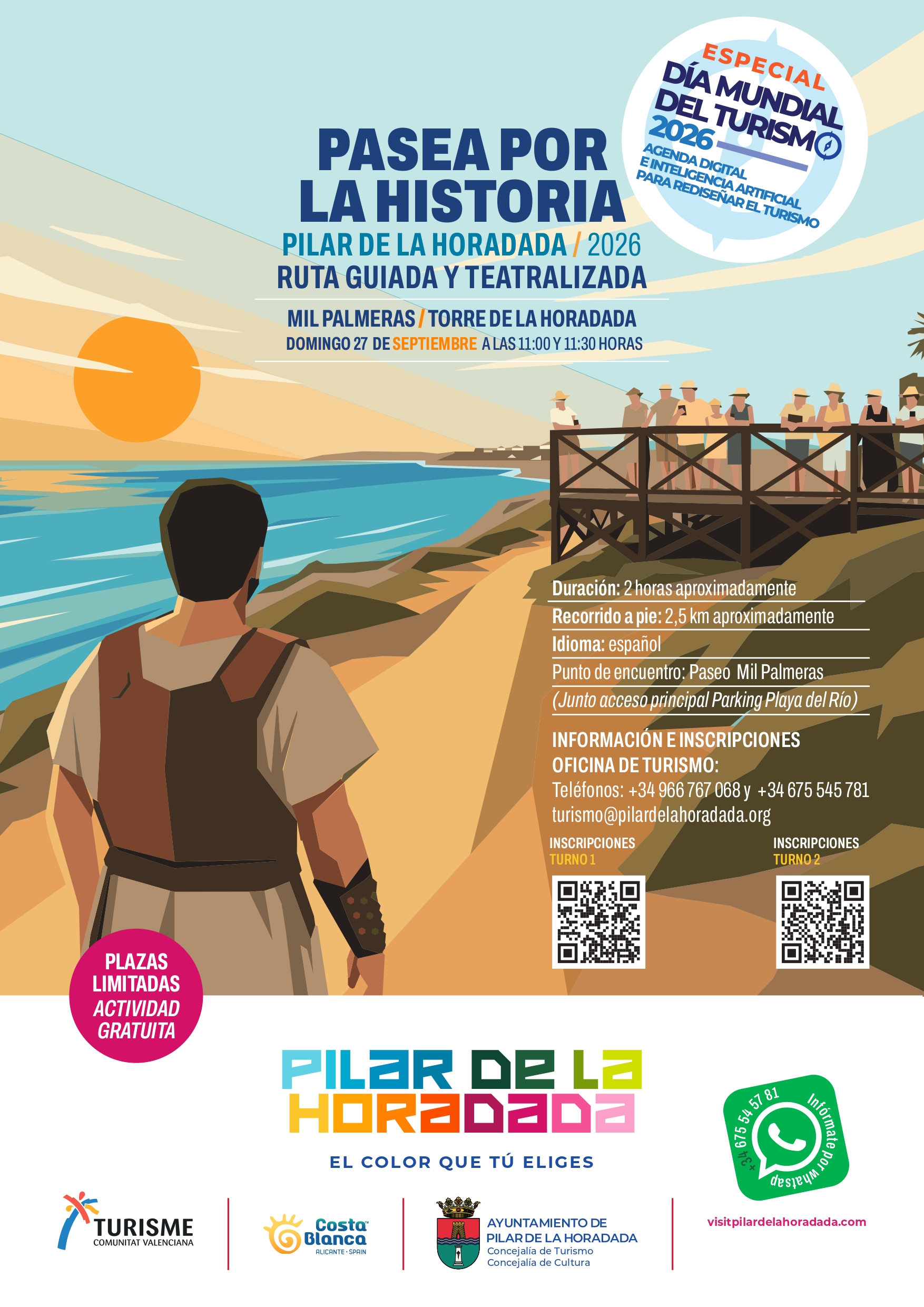 DMT 2026 EN PILAR DE LA HORADADA: PASEA POR LA HISTORIA DE PILAR DE LA HORADADA