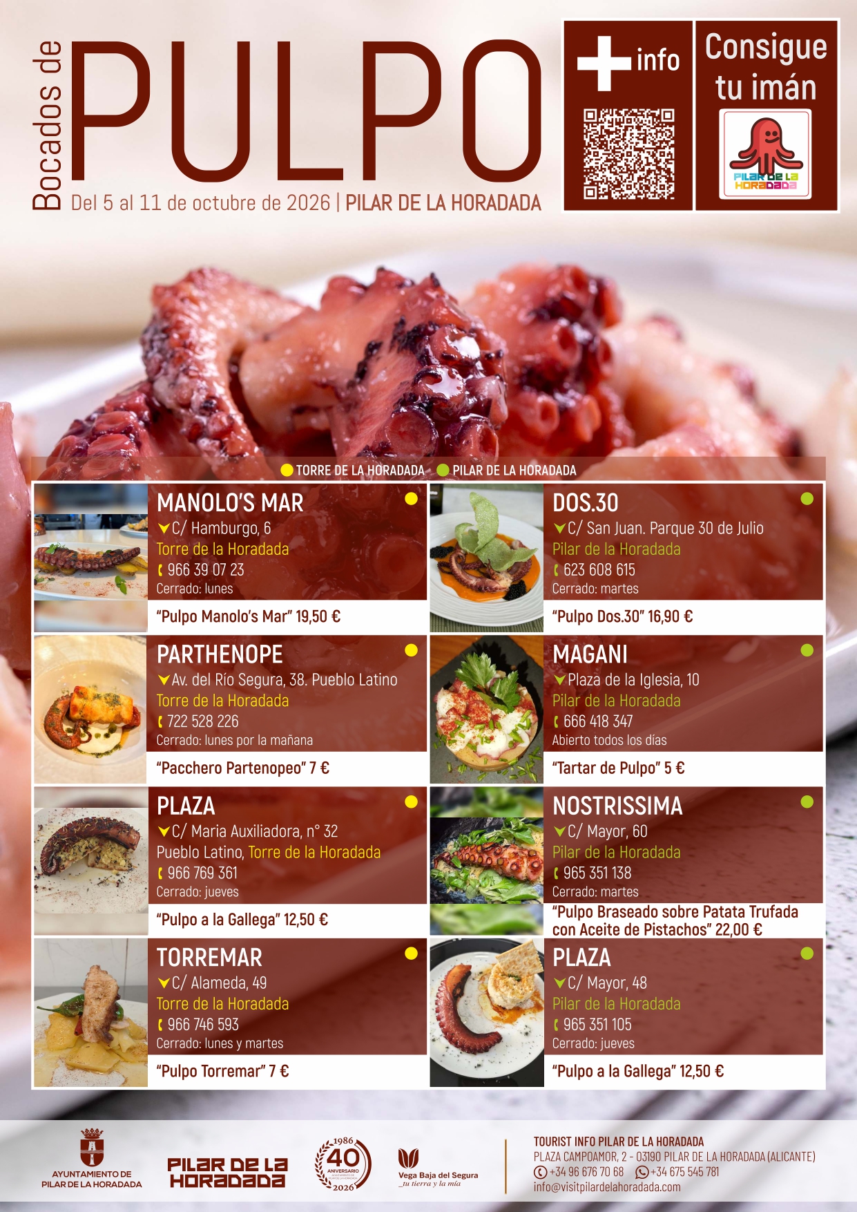 BOCADOS DE PULPO – PILAR DE LA HORADADA