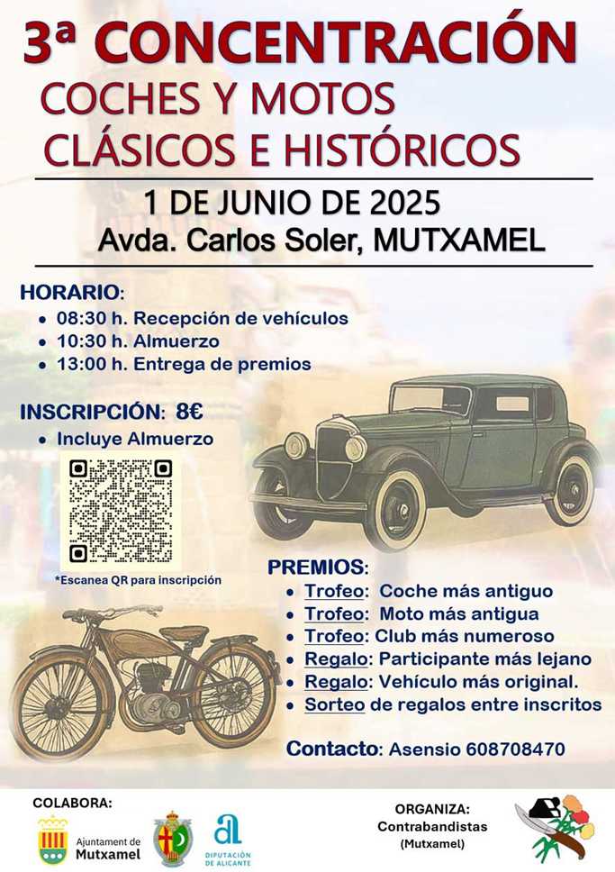 3ª CONCENTRACIÓN COCHES Y MOTOS CLÁSICOS E HISTÓRICOS
