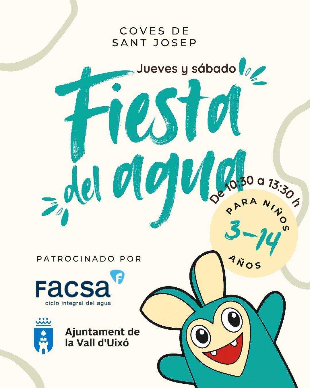 FIESTA DEL AGUA Y BAILES DE SANT JOSEP EN EL PARAJE DE COVES DE SANT JOSEP
