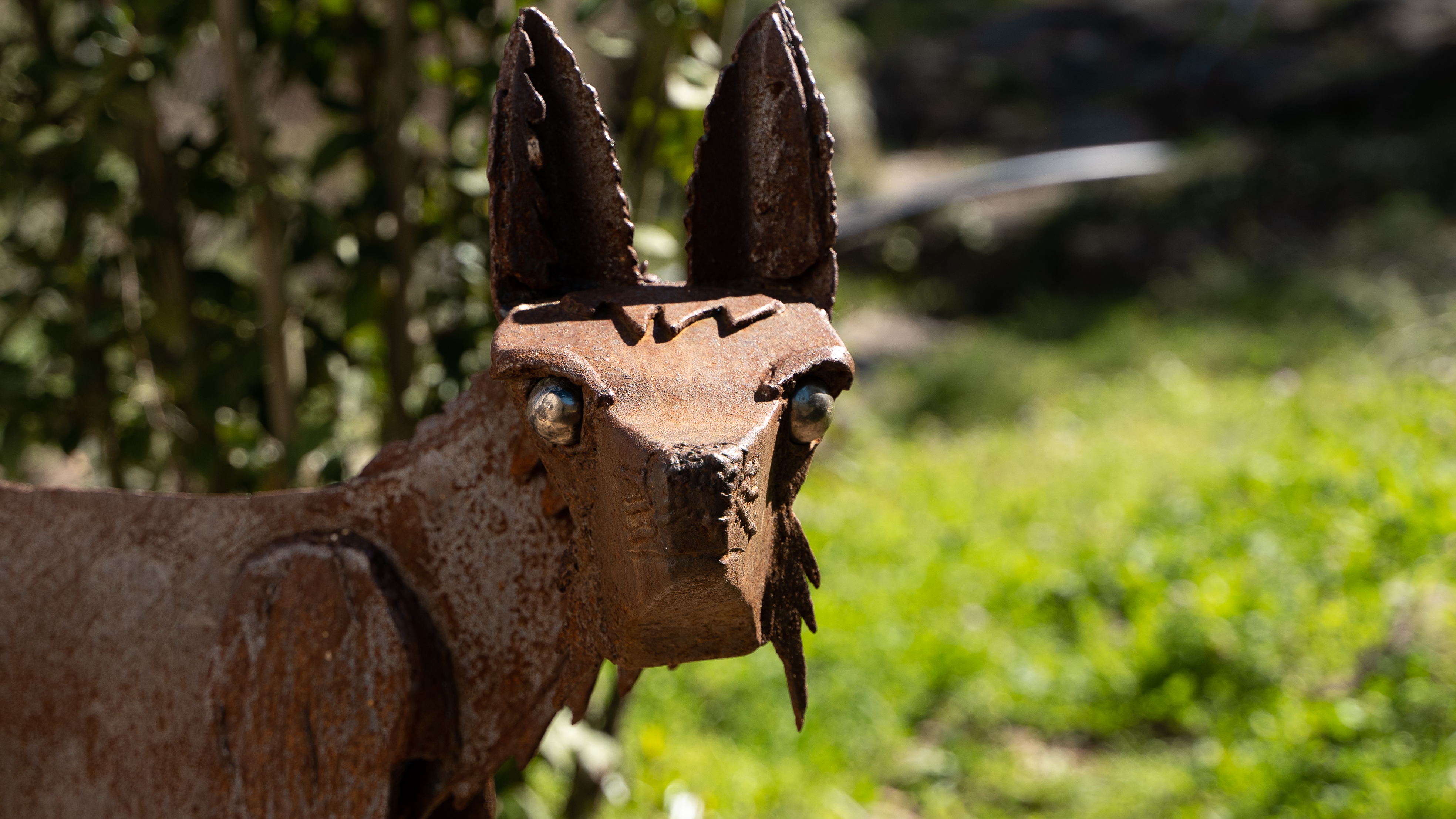 Escultura de hierro benitandús, Alcudia de Veo