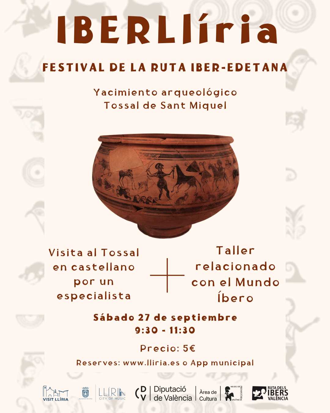 IBERLlíria: Visita al Tossal de Sant Miquel + taller relacionat amb el mon íber