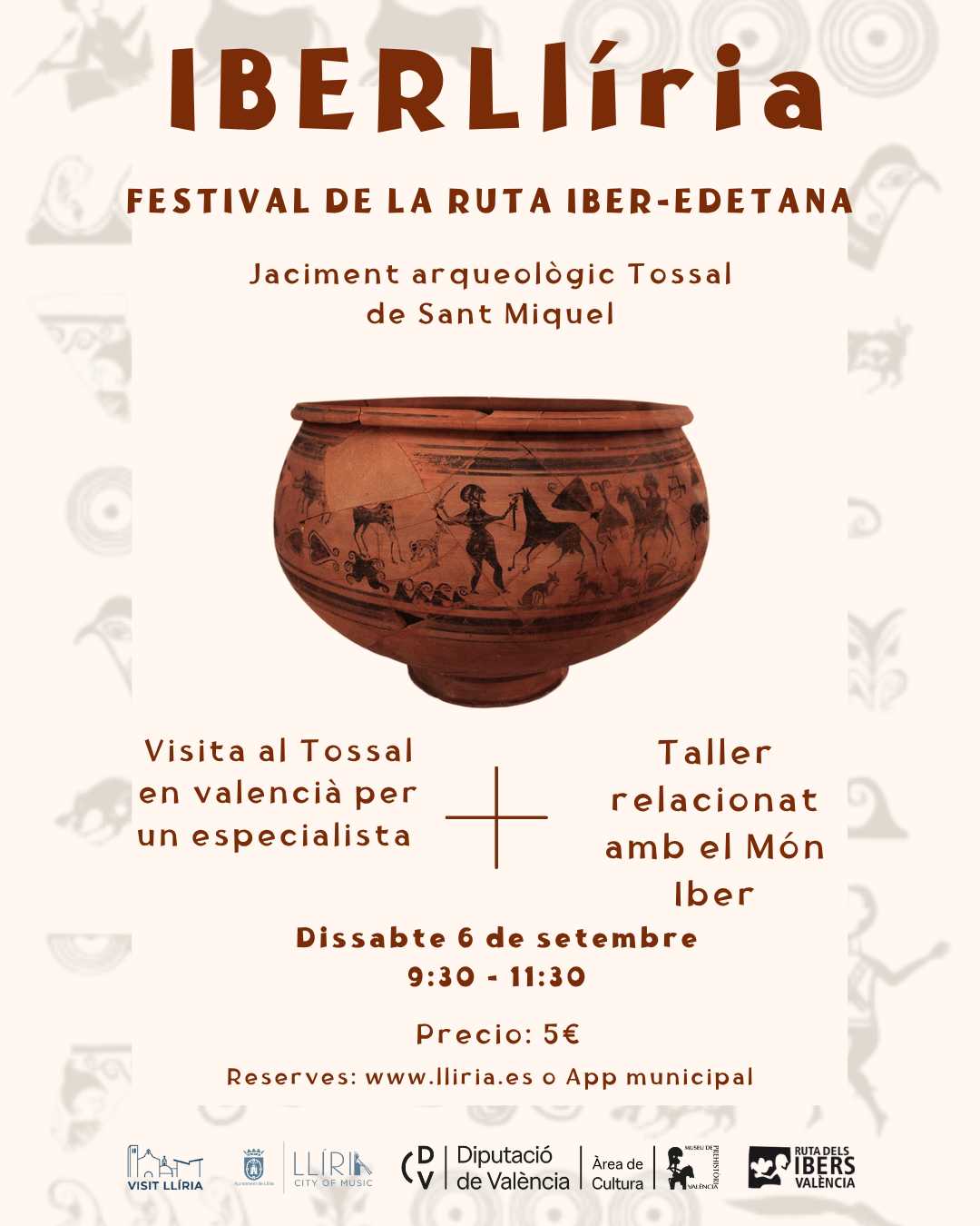 IBERLlíria: Visita al Tossal de Sant Miquel + taller relacionat amb el mon íber