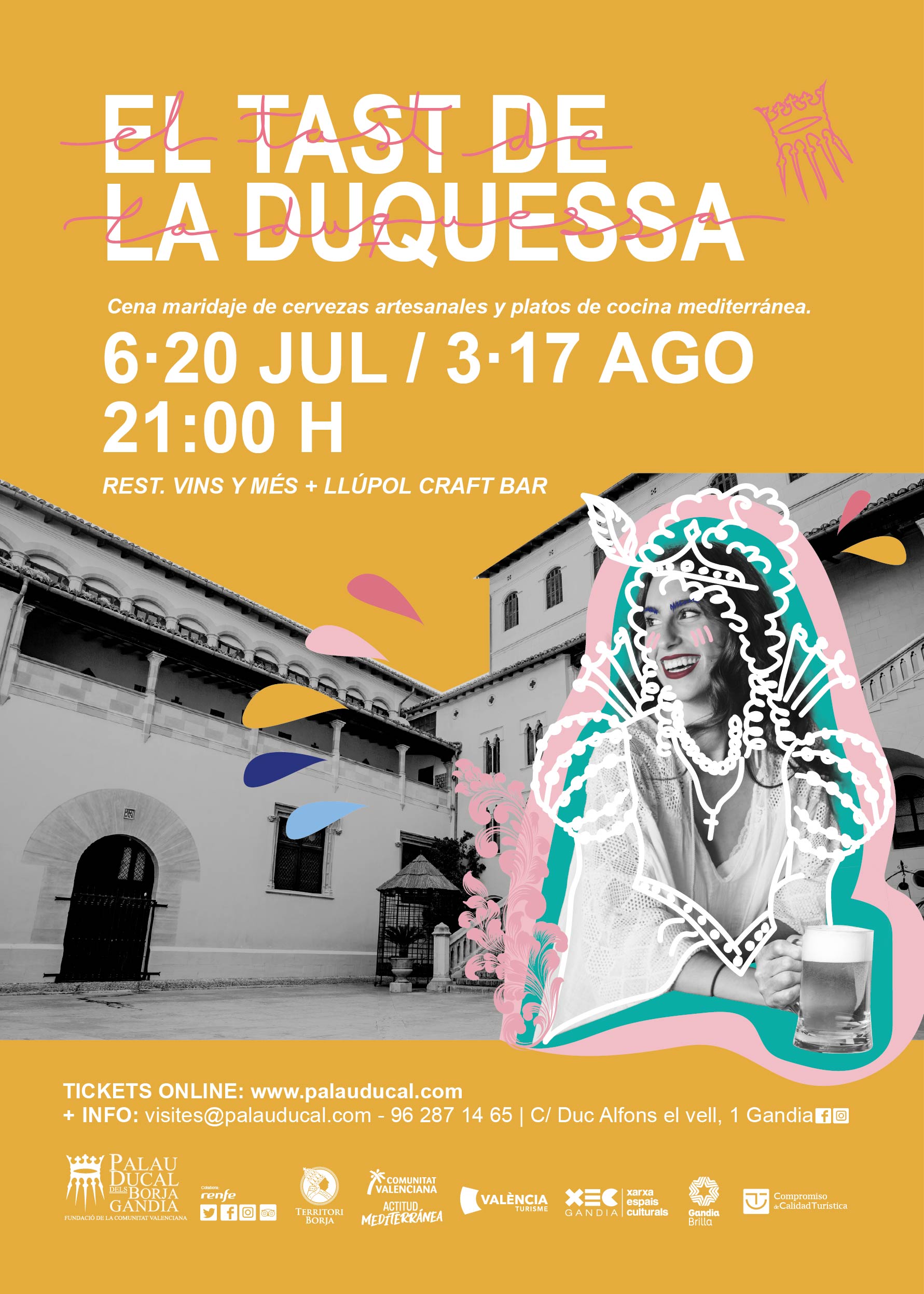 El tast de la duquessa en el Palacio Ducal de los Borja en Gandia