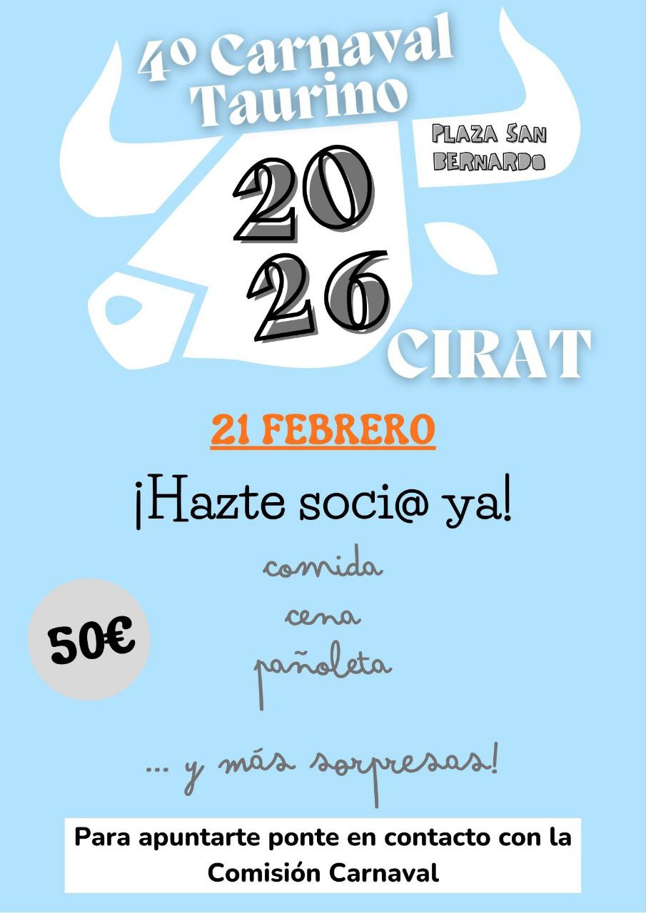 CARNAVAL TAURINO 2026