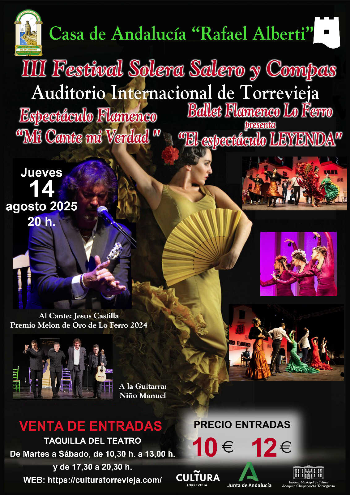 3. Ausgabe des Sommerfestival Torrevieja Solera, Salero y Compás