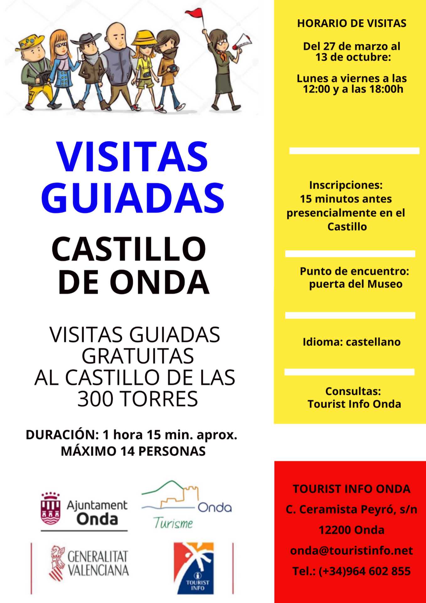 VISITES GUIADES AL CASTELL D'ONDA