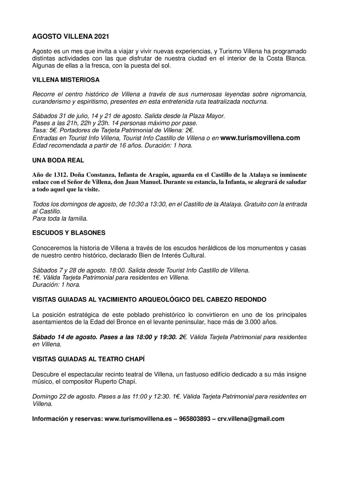VILLENA MISTERIOSA