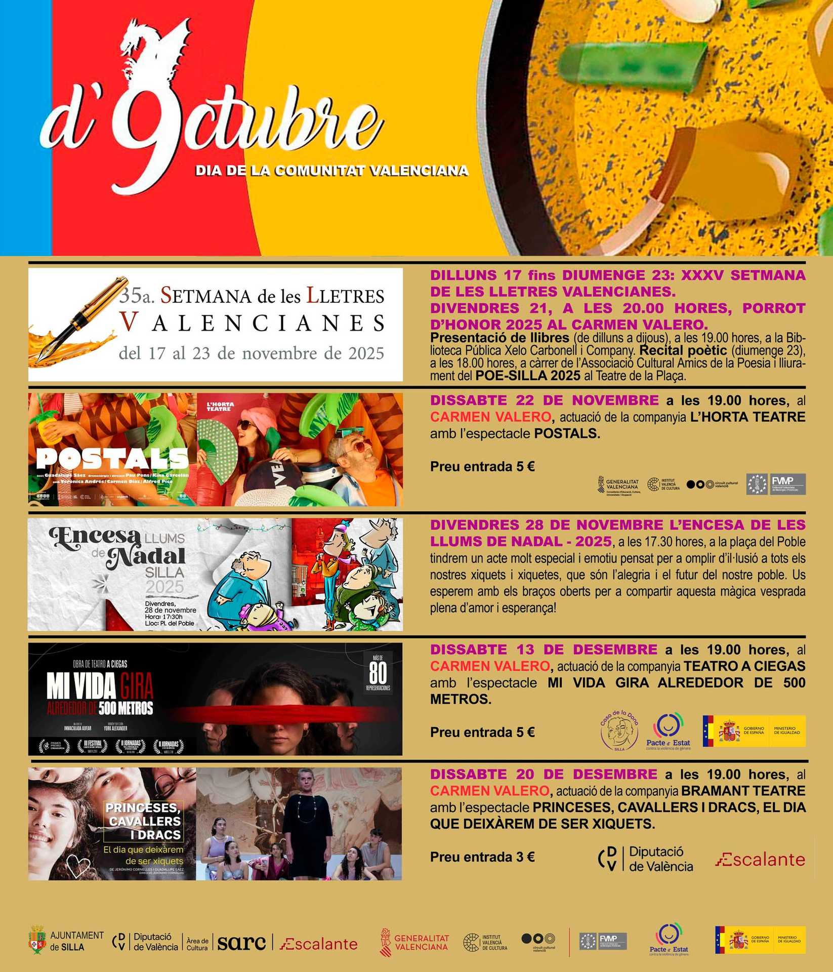 PROGRAMACIÓN CULTURAL SILLA