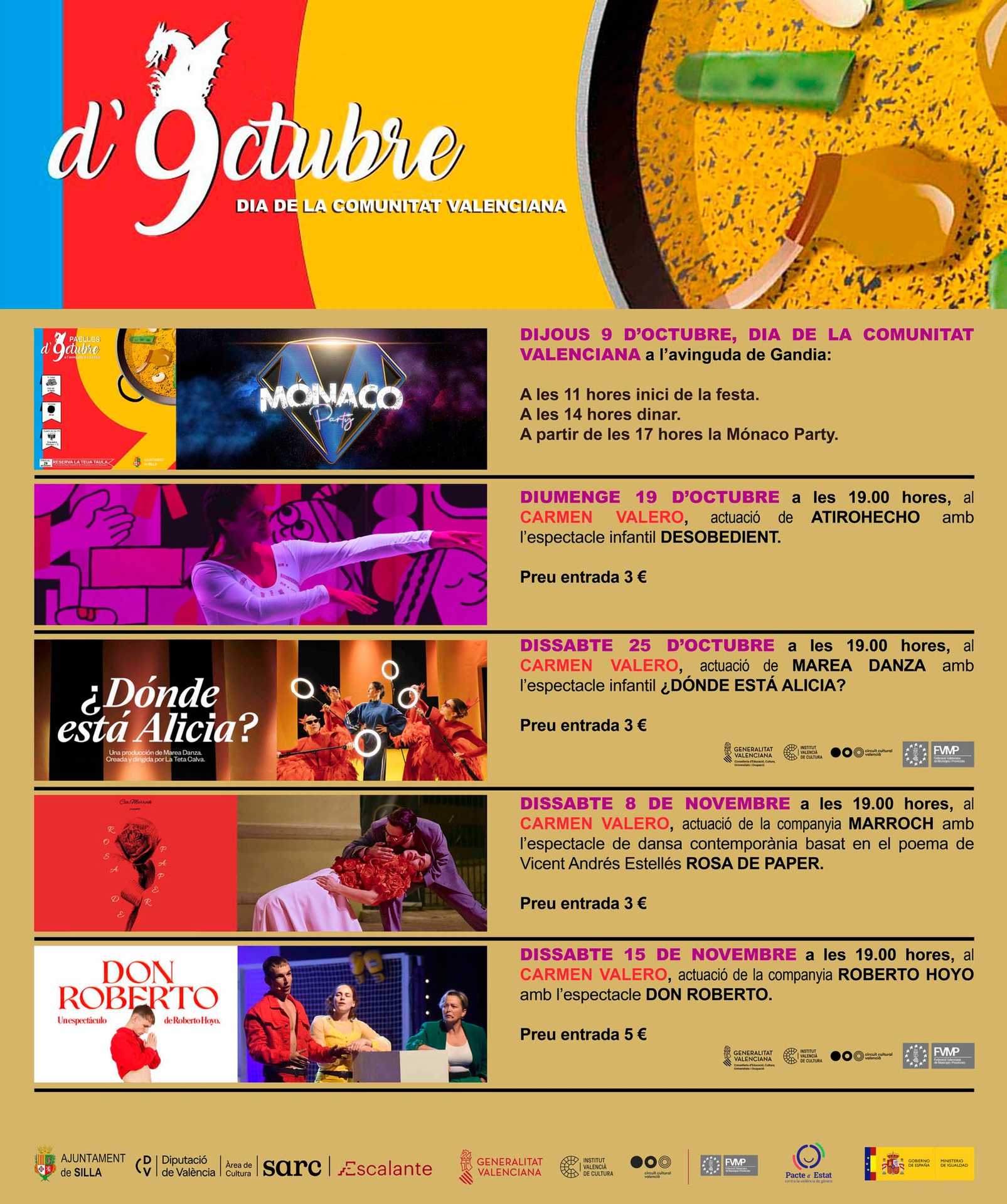 PROGRAMACIÓN CULTURAL SILLA