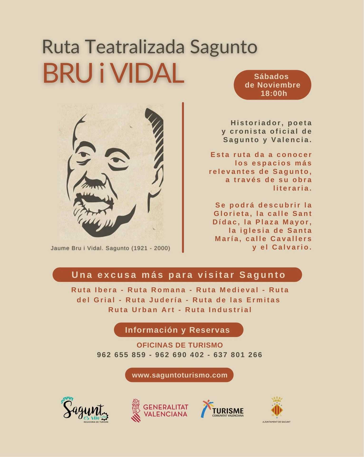 RUTA TEATRALIZADA SAGUNTO BRU i VIDAL
