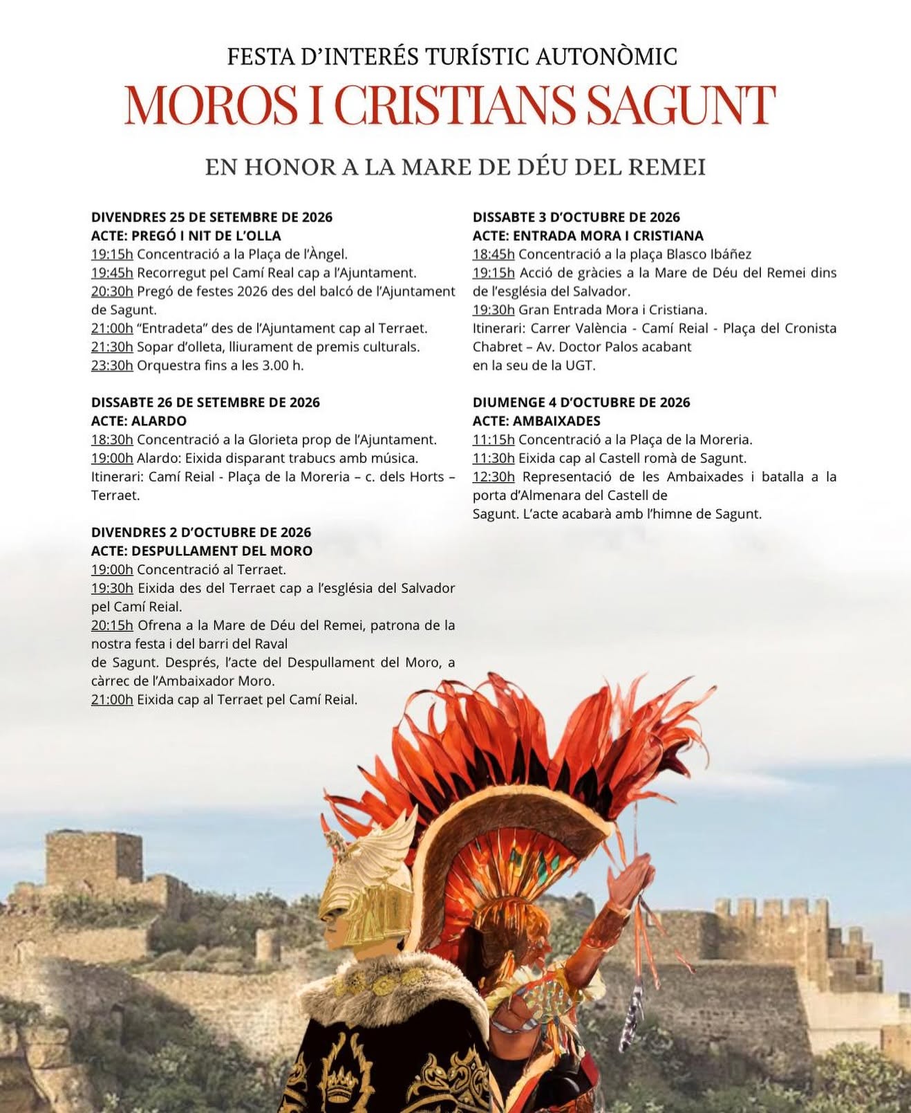Fiesta de Moros y Cristianos 2026
