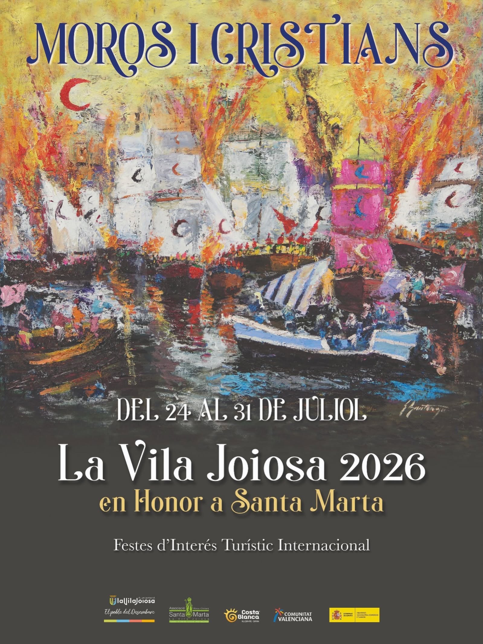 MOROS I CRITIANS LA VILA JOIOSA. PROGRAMA DE FIESTAS 2026.