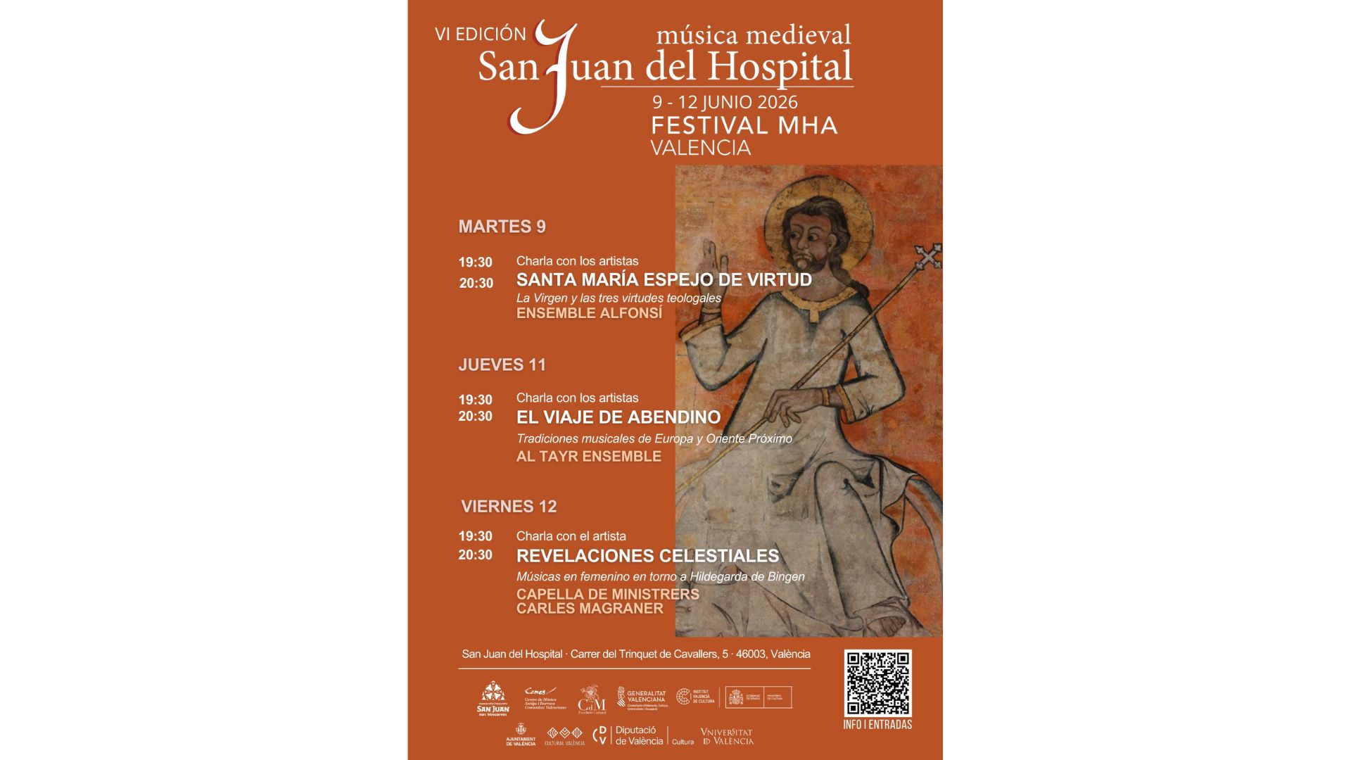 Festival MHA València - Música Medieval en San Juan del Hospital