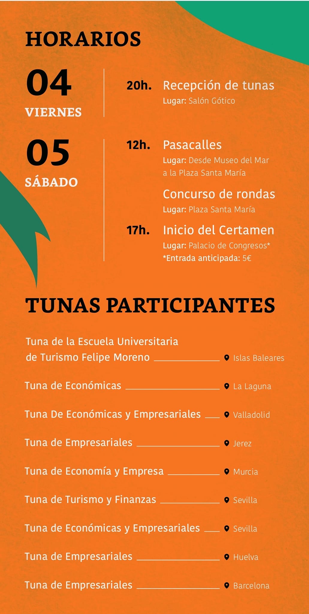 XXXVI CERTAMEN NACIONAL DE TUNAS DE ECONÓMICAS Y EMPRESARIALES