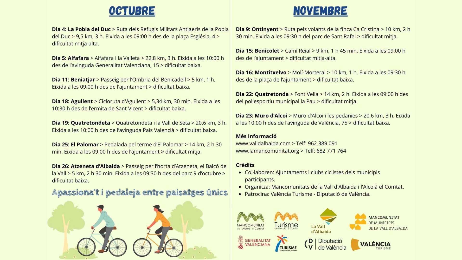 Cicloturisme: Roda la Vall i Roda L'Alcoià-Comtat 2025