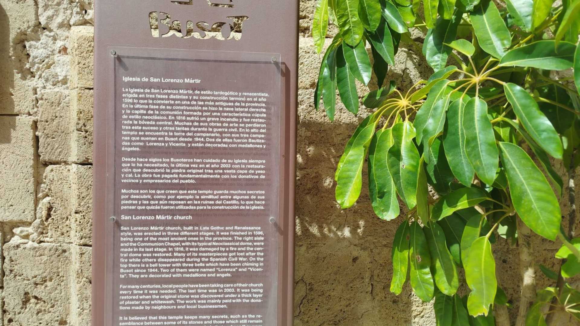 Busot Iglesia Parroquial de San Lorenzo Mártir