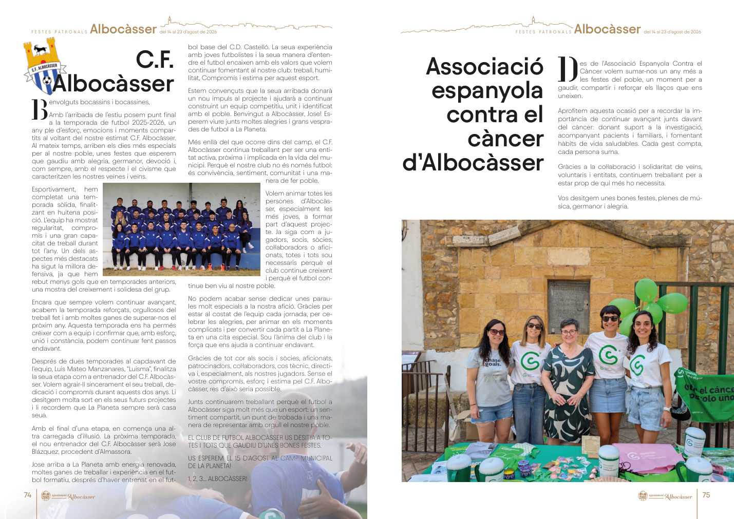 FIESTAS PATRONALES DE ALBOCASSER 2026