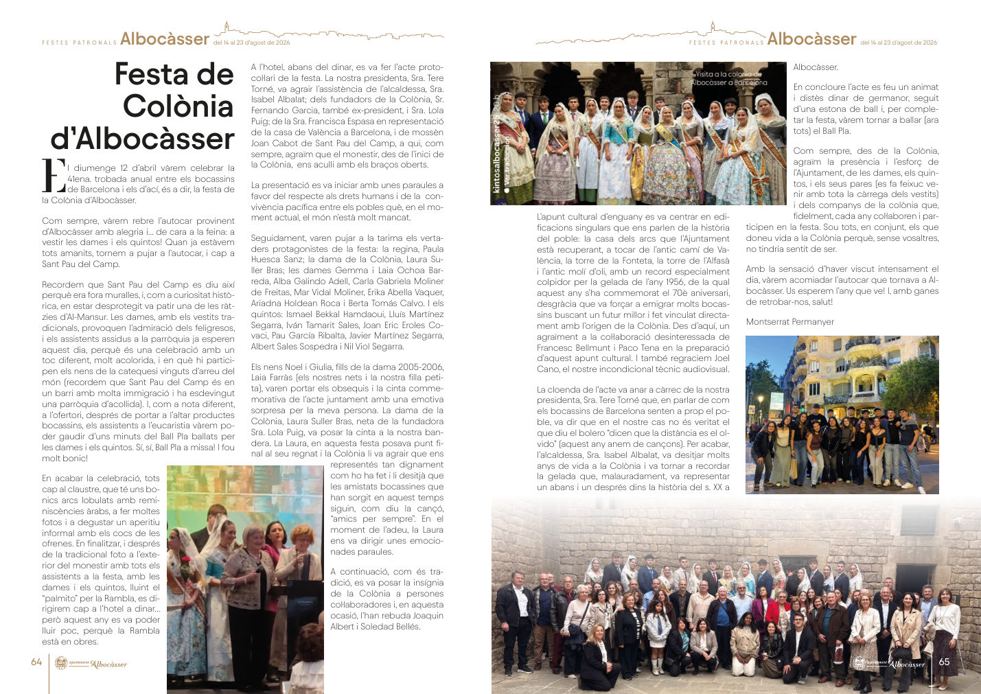 FIESTAS PATRONALES DE ALBOCASSER 2026