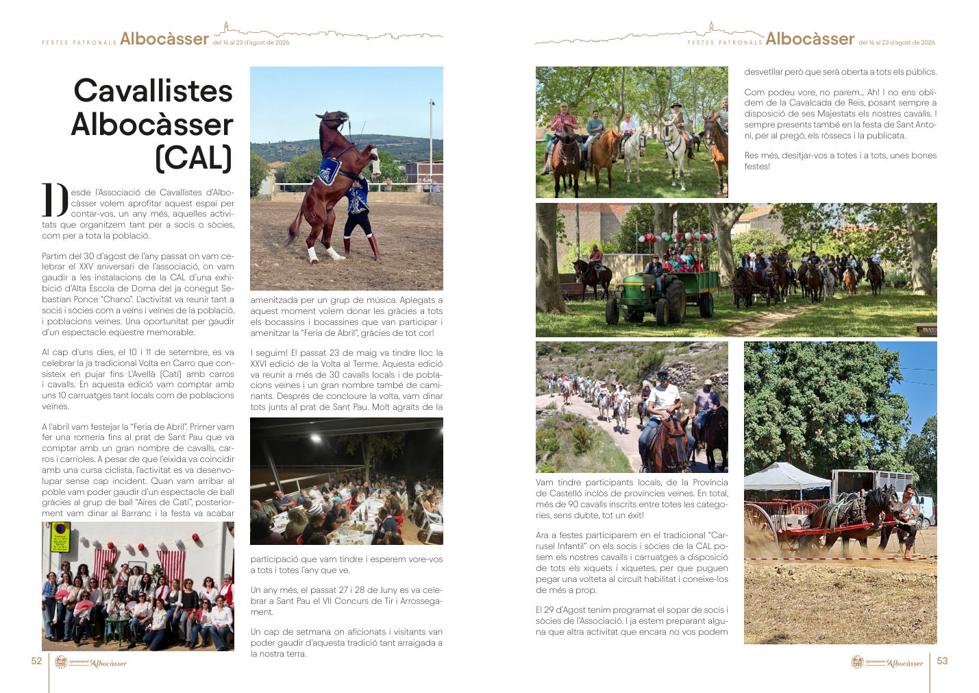 FIESTAS PATRONALES DE ALBOCASSER 2026