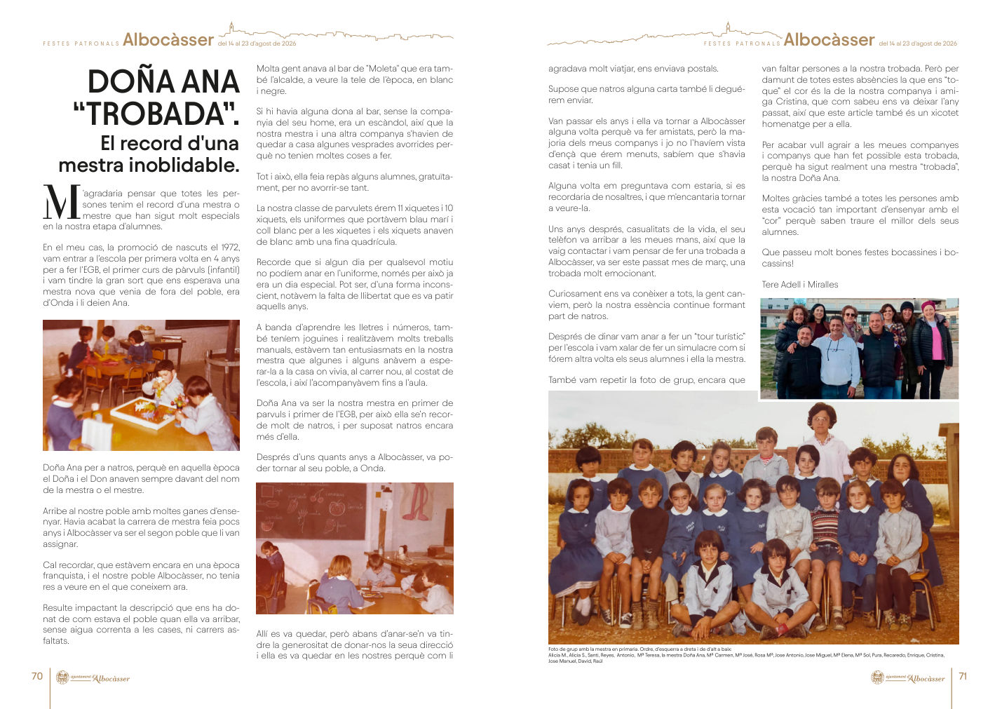 FIESTAS PATRONALES DE ALBOCASSER 2026
