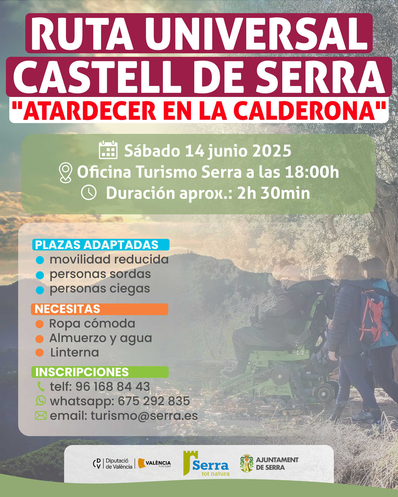 Route to Castell de Serra - Sunset in the Calderona
