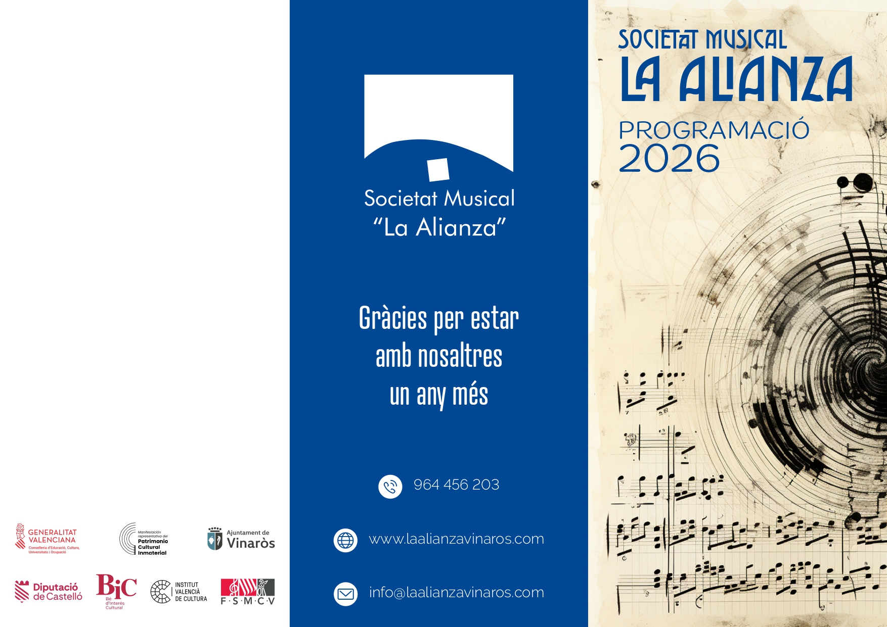 Vinaròs Calendario anual Banda de Música de la Alianza