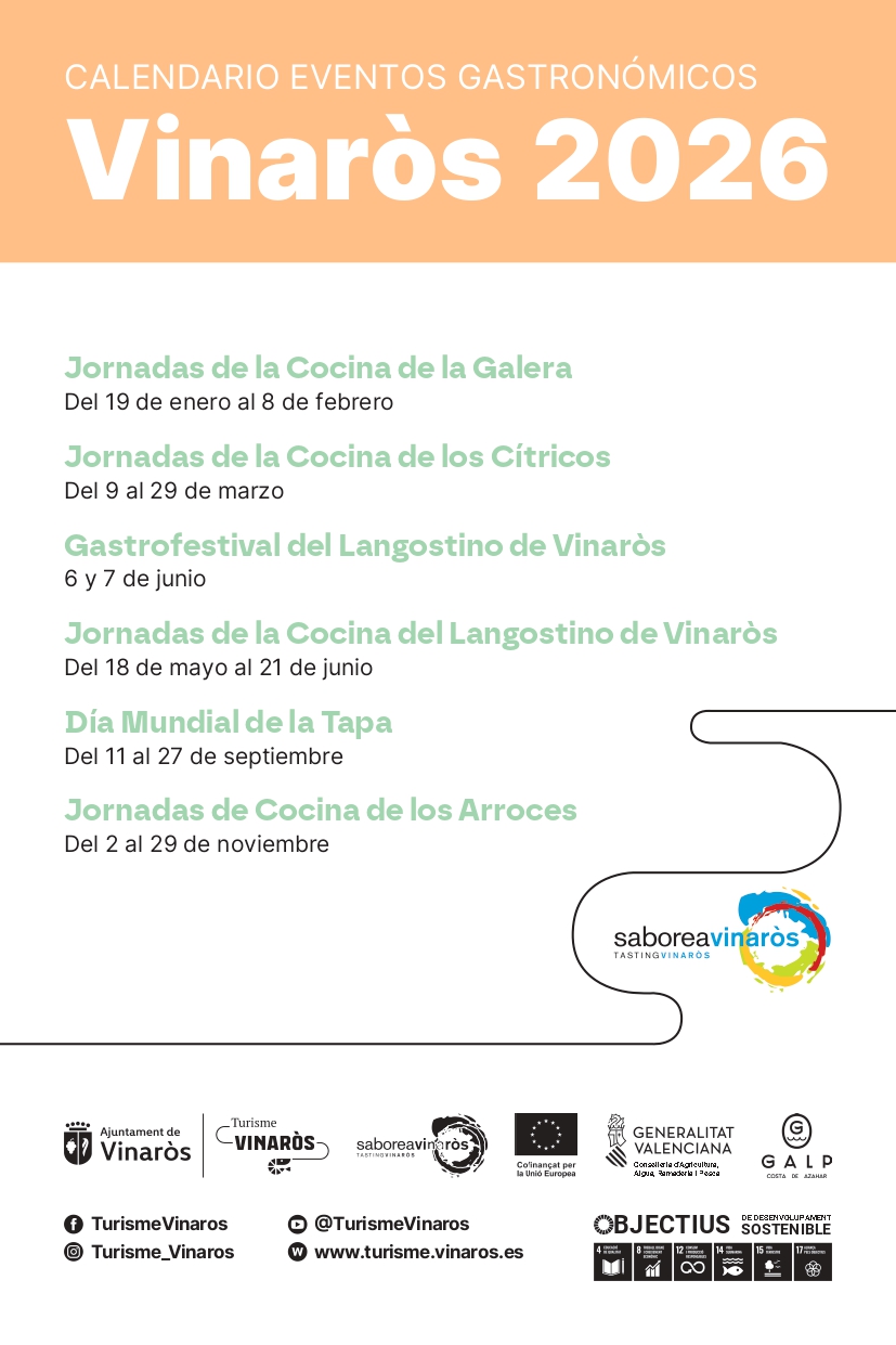 Vinaròs Calendario Anual Gastronómico