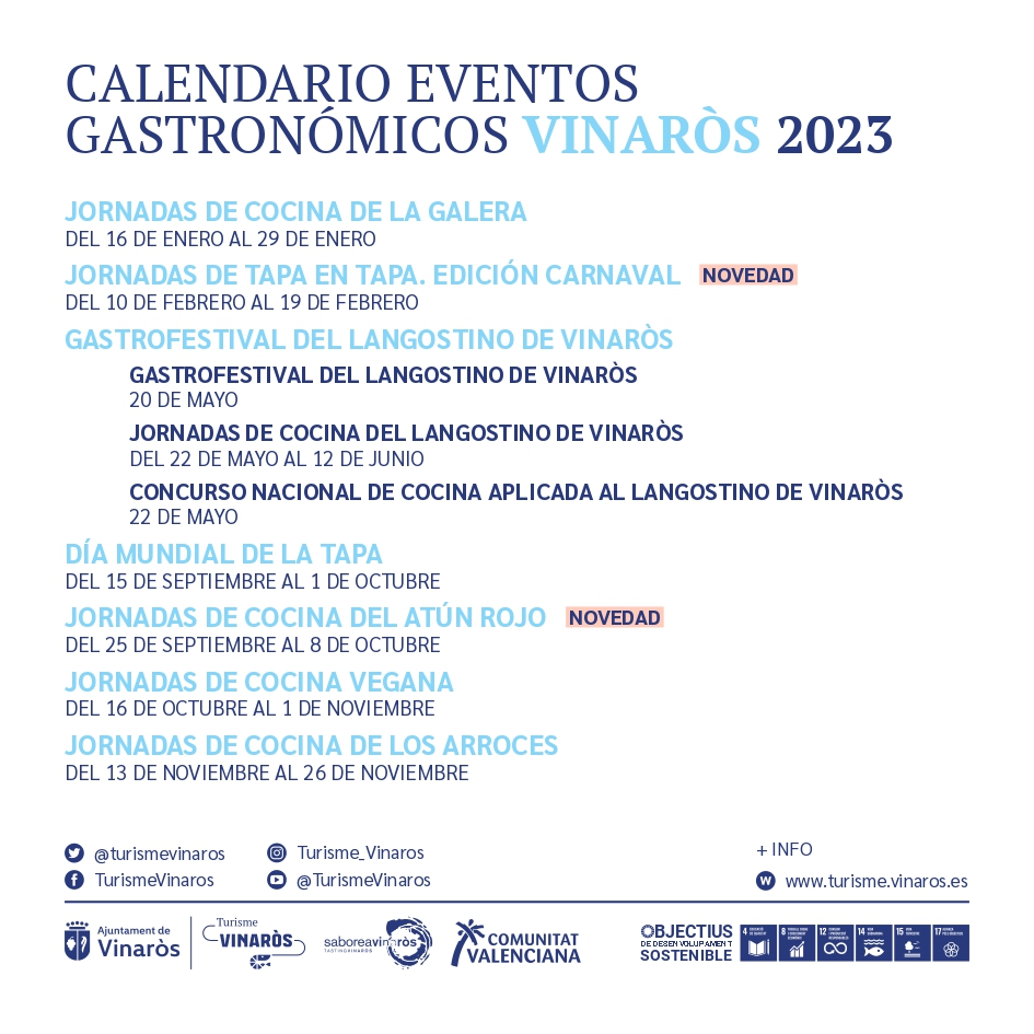 Calendario Gastronómico Anual Vinaròs