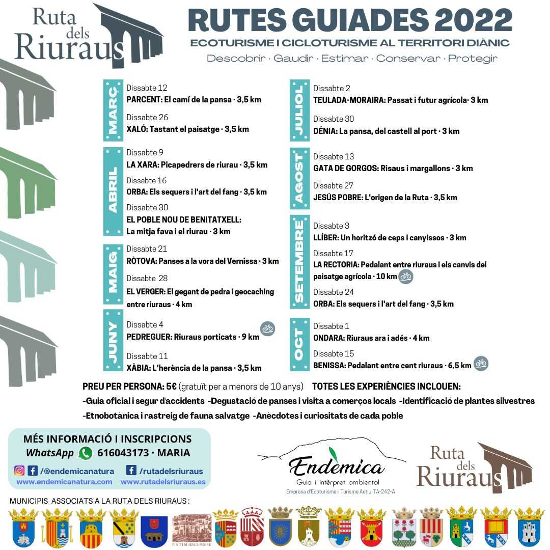 GUIDED ROUTES - RUTA DELS RIURAUS
