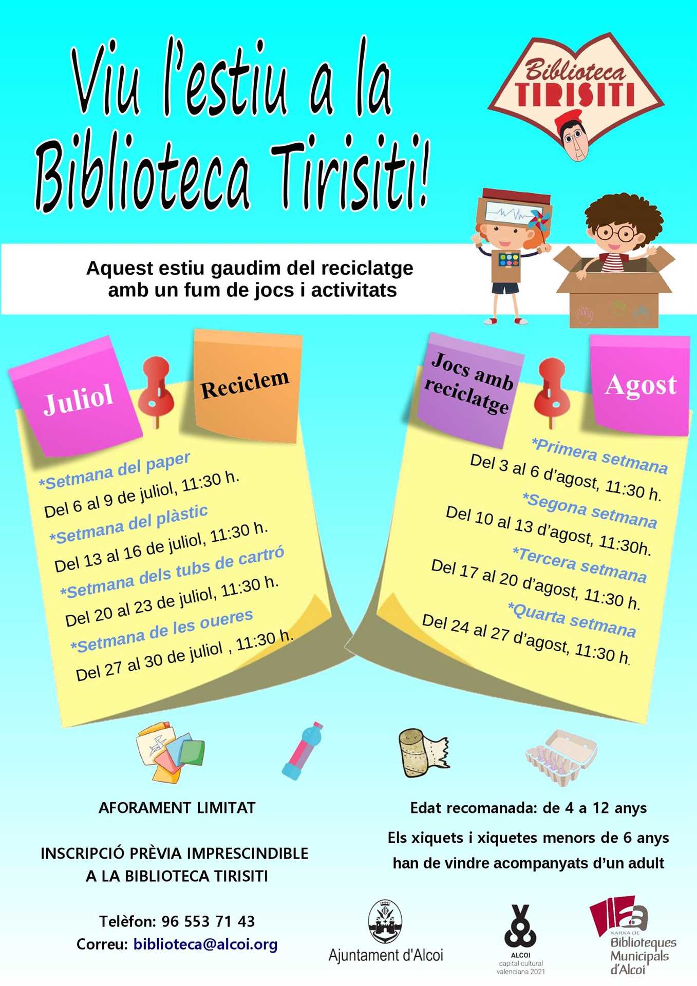 Viu l'estiu Biblioteca Tirisiti Alcoi