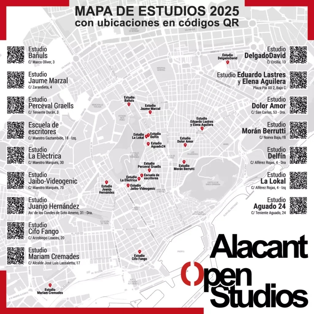 Alacant Open Studios mapa